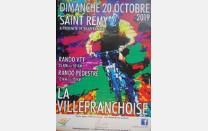  DIMANCHE  20 OCTOBRE 2019     RANDO VTT  LA VILLEFRANCHOISE 