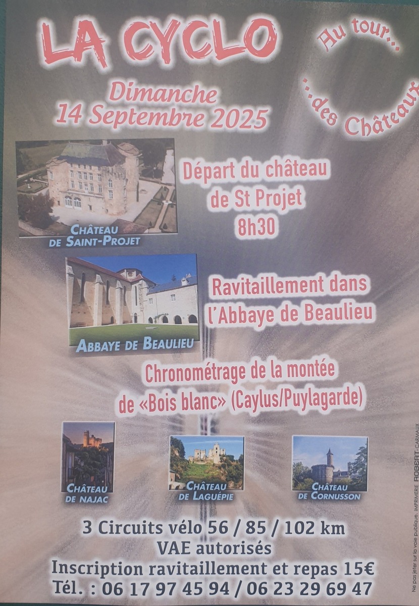 La Cyclo "Au tour des Châteaux" - St Projet