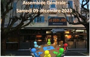 Assemblée Générale samedi 09 décembre à 17h30