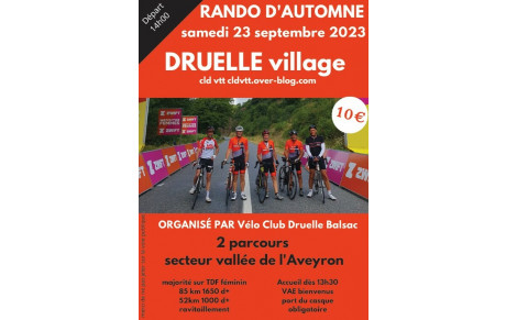 Rando d'Automne samedi 23 septembre 2023